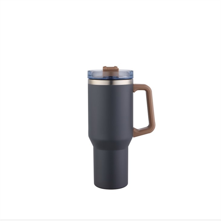 Thermos Travel Mug With Handle And Straw