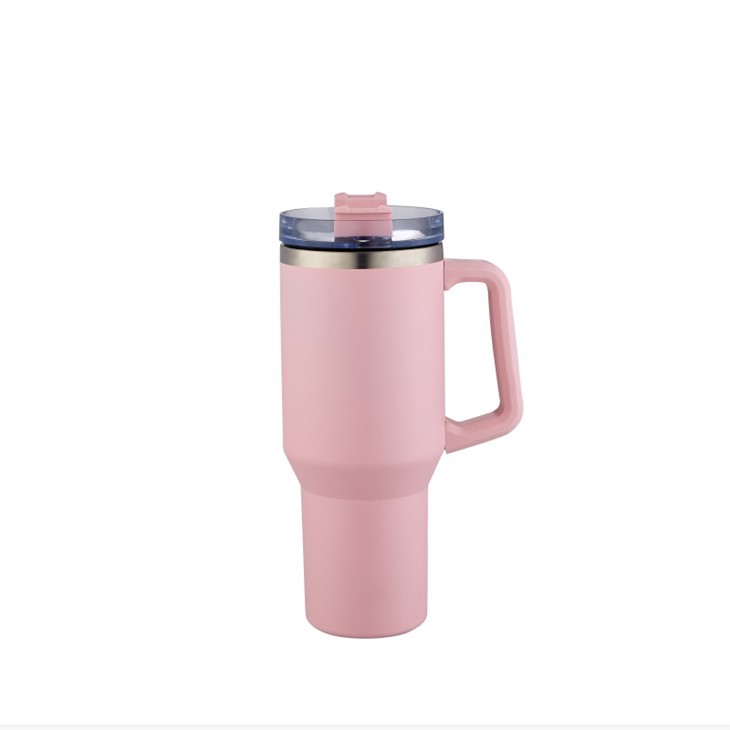 Thermos Travel Mug With Handle And Straw