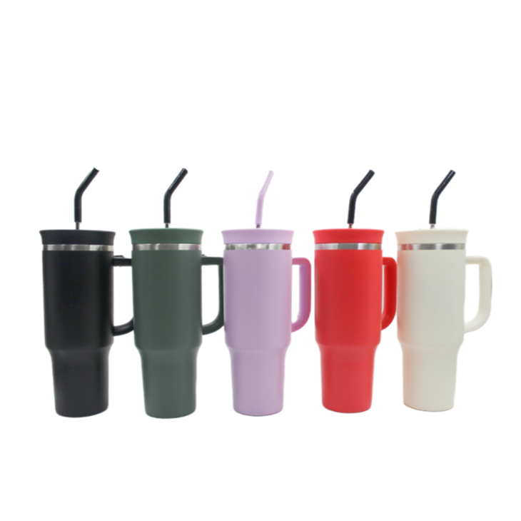 New Design 1.2L Thermos Mug With Straw And Directly Drink