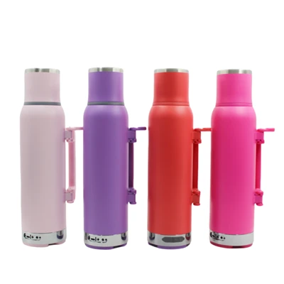 1-5 Y Bluetooth Speaker Thermos Flask 1L With SS Mate Straw