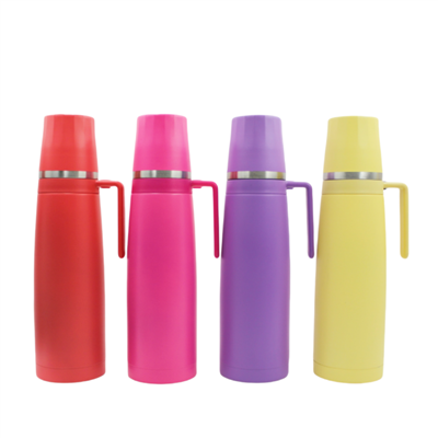 2-23 Double Wall Stainless Steel Vacuum Flask With Vacuum Cup Lid