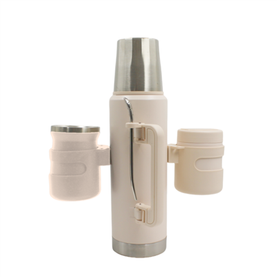 2-32 Thermos Flask Cup Holder Can Fix The Cups And Mate Straw