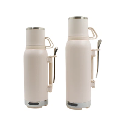 2-37 Bluetooth Speaker Thermos Flask With 2 Pcs Coffee Cups' Cover Lid
