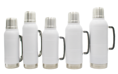 2-17 Thermos Flask With Double Wall Stainless Steel Cover Lid