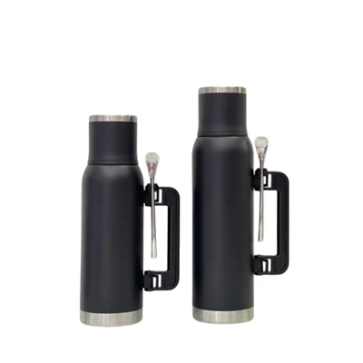 New Fashionable Design Thermos Flask Handle Can Put Straw